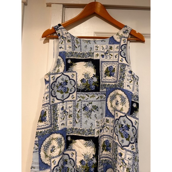 Abercrombie & Fitch Floral Patchwork Mini Dress XSP Resort Boho Whimsical 70s - Picture 3 of 10
